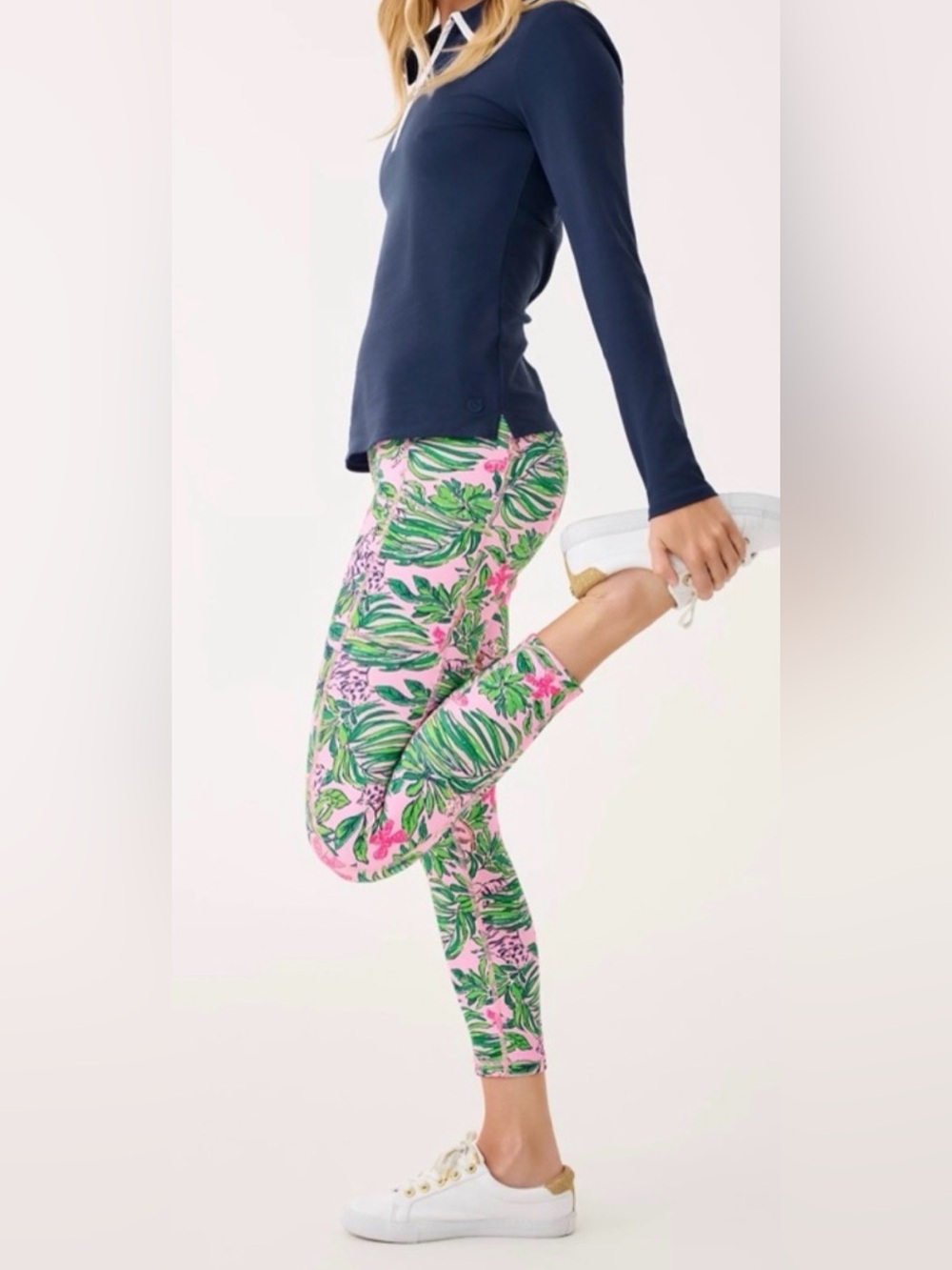 NWT Lilly Pulitzer XL UPF 50+ Luxletic 24" Weekender High Rise Midi Legging✨💲118